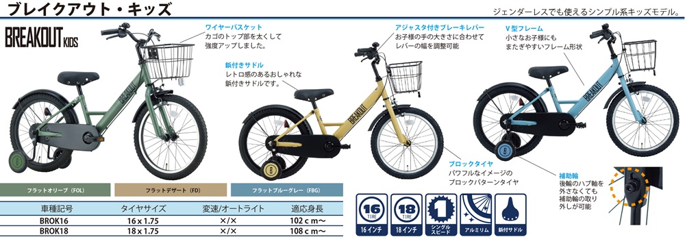 BROK16/BROK18 | オリジナル自転車、OEMならサカイサイクル