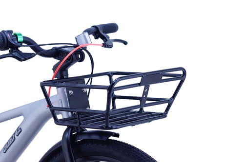 ●フレーム直付けアルミ製フロントバスケット・ハンドル操作に影響のないフロントバスケットです。・軽くてサビに強い。●アルミ製ブレーキレバー軽くてサビに強いレバーです。●オシャレなベルリング形状のオシャレなベルが付いています。